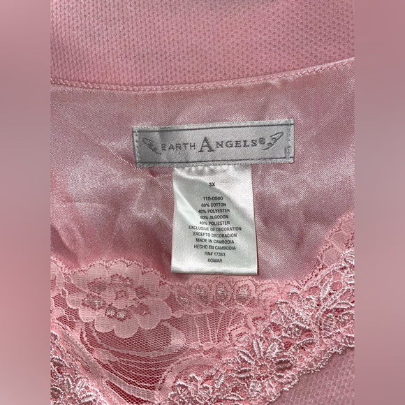 Earth Angels 2 Piece Pink Pajama Set. Size 3X. NWT - Picture 2 of 6